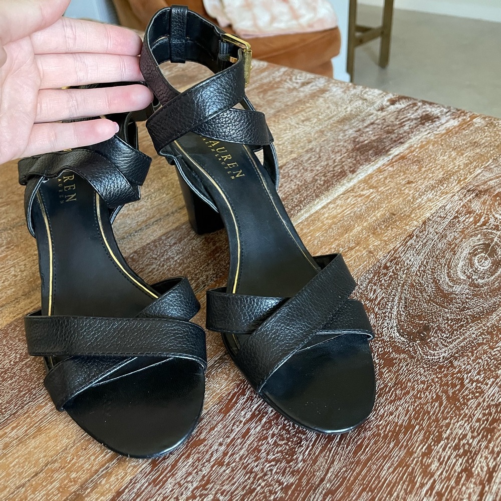 Ralph Lauren black heels